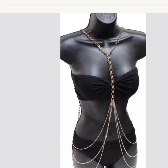 Rhinestones body chain - Picture 4 of 4